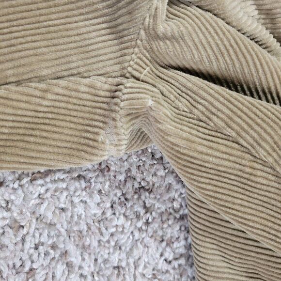 Polo Ralph Lauren Corduroy Pants Mens 38x32 Brown Andrew Pleated Retro Flaws* - Picture 8 of 10